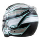 Zamp ZR-72 Auto Racing Graphic Helmet-Matte Black/Gray/Lt Gray